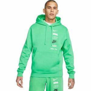 Nike CLUB+ MLOGO Pánská mikina, zelená, velikost obraz