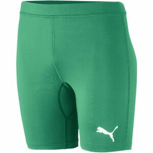 Puma LIGA BASELAYER SHORT TIGH Dětské sportovní šortky, zelená, velikost obraz