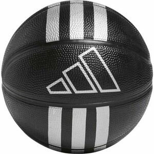 adidas 3S RUBBER MINI Mini basketbalový míč, černá, velikost obraz