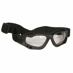 Mil-Tec Commando průhledné ochranné brýle, černé obraz