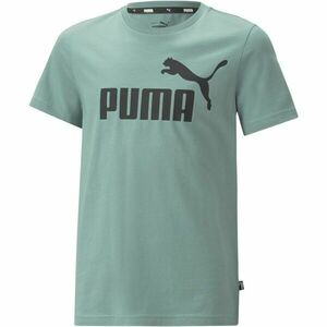 Puma ESSENTIALS LOGO TEE Chlapecké triko, zelená, velikost obraz