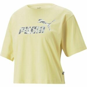 Puma SUMMER SPLASH GRAPHIC TEE Dámské triko, žlutá, velikost obraz