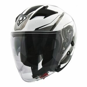 Moto helma Yohe 878-1M Graphic bílá XS (53-54) obraz