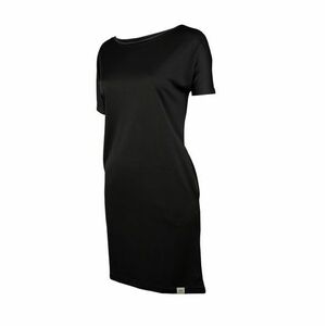 Dámské šaty s kapsami - XL - černá/červená obraz
