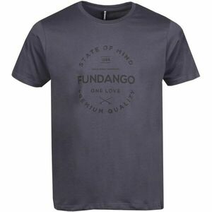 FUNDANGO BASIC T LOGO-4 T-SHIRT Pánské tričko, tmavě šedá, velikost obraz