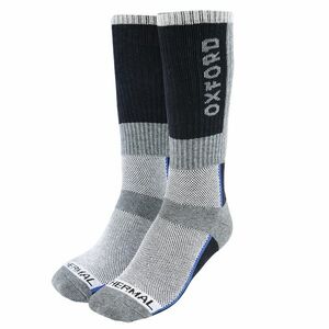 Ponožky Oxford OxSocks Thermal Regular šedé/černé/modré L (44-49) obraz