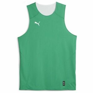 Puma HOOPS TEAM REVERSE PRACTICE JERSEY Pánský basketballový dres, zelená, velikost obraz