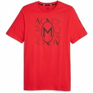 Puma ACM FOOTBALLCORE GRAPHIC TEE Pánské triko, červená, velikost obraz