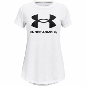 Under Armour LIVE SPORTSTYLE GRAPHIC SS Dívčí triko, bílá, velikost obraz
