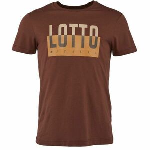 Lotto ORIGINS III TEE Pánské tričko, hnědá, velikost obraz