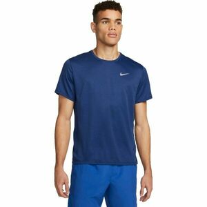 Nike DRI-FIT MILER Pánské tréninkové tričko, tmavě modrá, velikost obraz