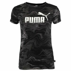 Puma ESSENTIALS + MARBLEIZED TEE Dámské tričko, černá, velikost obraz