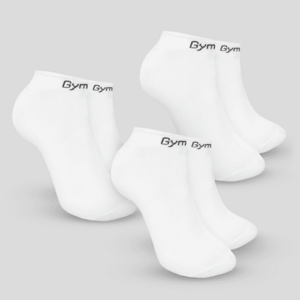 Ponožky Ankle Socks 3Pack White XL/XXL - GymBeam obraz