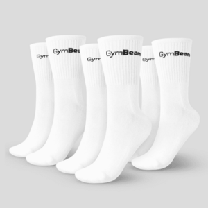 Ponožky 3/4 Socks 3Pack White M/L - GymBeam obraz