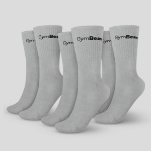 Ponožky 3/4 Socks 3Pack Grey L/XL - GymBeam obraz