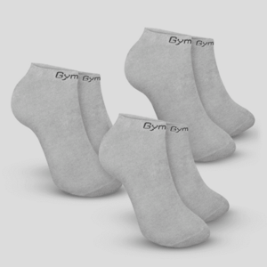 Ponožky Ankle Socks 3Pack Grey L/XL - GymBeam obraz