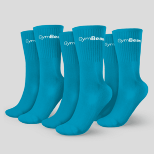 Ponožky 3/4 Socks 3Pack Aquamarine M/L - GymBeam obraz