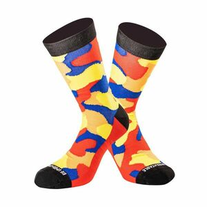 Ponožky Undershield Camo Short žlutá/červená/modrá 43/46 obraz