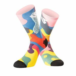 Ponožky Undershield Funky Camo růžová/modrá/žlutá 42/46 obraz