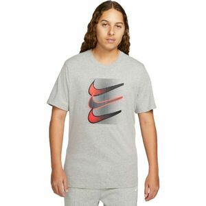 Nike SPORTSWEAR 12MO SWOOSH Pánské tričko, šedá, velikost obraz