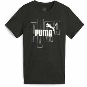 Puma GRAPHICS NO.1 LOGO TEE Chlapecké triko, černá, velikost obraz