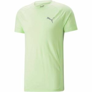 Puma EVOSTRIPE TEE Pánské sportovní triko, světle zelená, velikost obraz