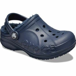 Crocs BAYA LINED CLOG K Dětské pantofle, tmavě modrá, velikost 34/35 obraz