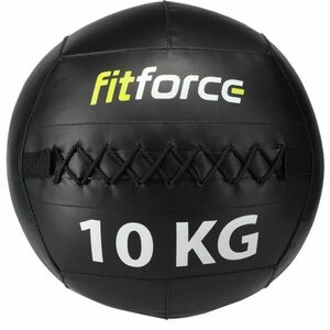 Fitforce WALL BALL 10 KG Medicinbal, černá, velikost obraz