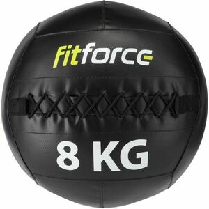 Fitforce WALL BALL 8 KG Medicinbal, černá, velikost obraz