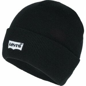 Levi's® BATWING EMBROIDERED SLOUCHY BEANIE Zimní čepice, černá, velikost obraz