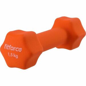 Fitforce FDBN 1, 5 KG Jednoruční činka, oranžová, velikost obraz