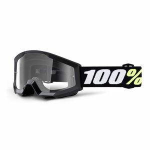 Dětské motokrosové brýle 100% Strata Mini Gron černá, čiré plexi obraz