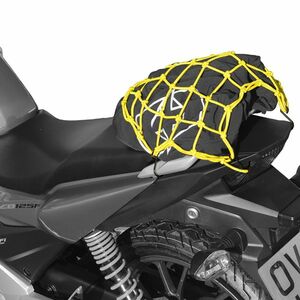 Pružná zavazadlová síť pro motocykly Oxford 38x38 žlutá fluo/reflexní obraz