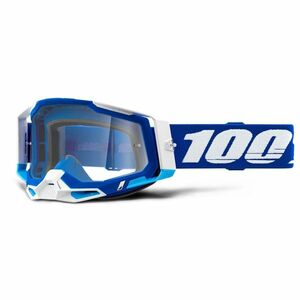 Moto brýle 100% Racecraft 2 modré, čiré plexi obraz