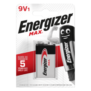 Energizer MAX alkalická baterie 9V 522, 1ks obraz