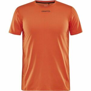 Craft ADV ESSENCE SS TEE M Pánské funkční triko, oranžová, velikost obraz