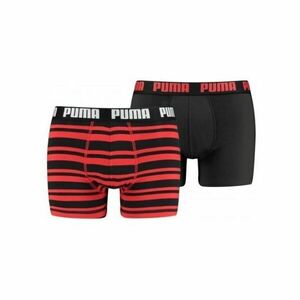 Puma HERITAGE STRIPE BOXER 2P Pánské boxerky, červená, velikost obraz