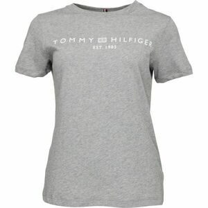 Tommy Hilfiger LOGO CREW NECK Dámské triko, šedá, velikost obraz