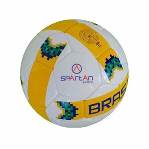 Fotbalový míč Spartan Brasil Cordlay bílo-žlutá obraz