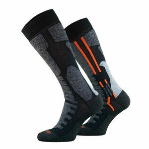 Motorkářské ponožky Comodo MTB1 Black Orange 43-46 obraz