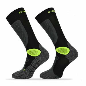 Motorkářské ponožky Comodo MTB2 43-46 Black Green obraz