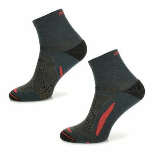 Trekingové Merino ponožky Comodo TREUL02 Black Red 43-46 obraz