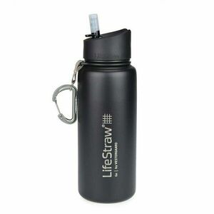 LifeStraw Go filtrační láhev z nerezové oceli 700ml černá obraz