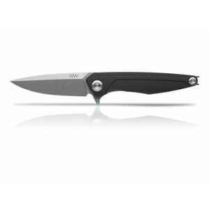 Zavírací nůž ANV® Z300 Dural Liner Lock - Černá rukojeť, šedá čepel - Stone Wash (Barva: Černá, Varianta: Šedá čepel - Stone Wash) obraz