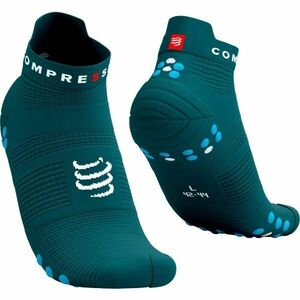 Compressport PRO RACING SOCKS V4.0 RUN Běžecké ponožky, tmavě zelená, velikost obraz