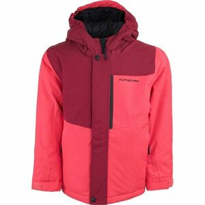 ALPINE PRO GERGO Dětská lyžařská bunda, růžová, velikost obraz