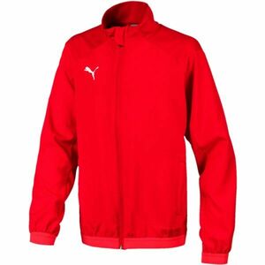 Puma LIGA SIDELINE JACKET Chlapecká sportovní bunda, červená, velikost obraz