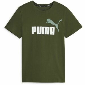 Puma ESSENTIALS+2 COL LOGO TEE Dětské triko, zelená, velikost obraz