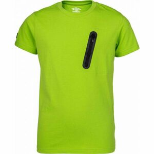 Umbro HARI Chlapecké triko s krátkým rukávem, zelená, velikost obraz