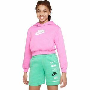 Nike SPORTSWEAR CLUB FLEECE Dívčí mikina, růžová, velikost obraz
